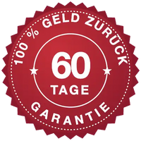 Siegel 100 % Geld zurück, 60 Tage Garantie