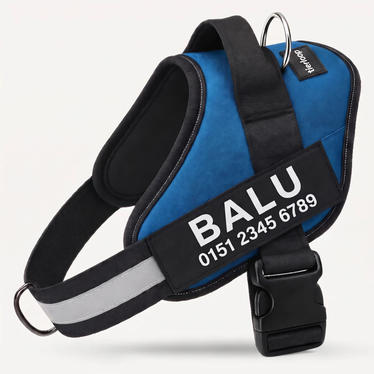 Tierloop Anti-Zug-Geschirr in Blau